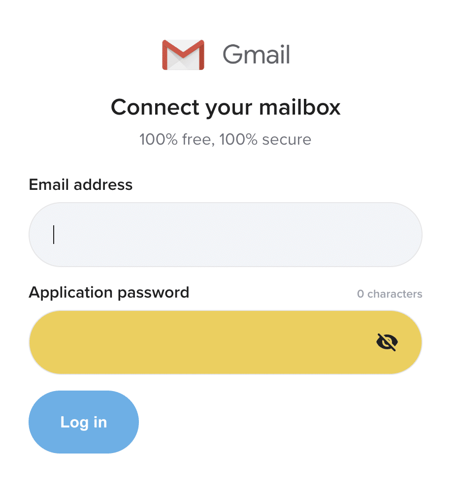 enter app password cleanfox