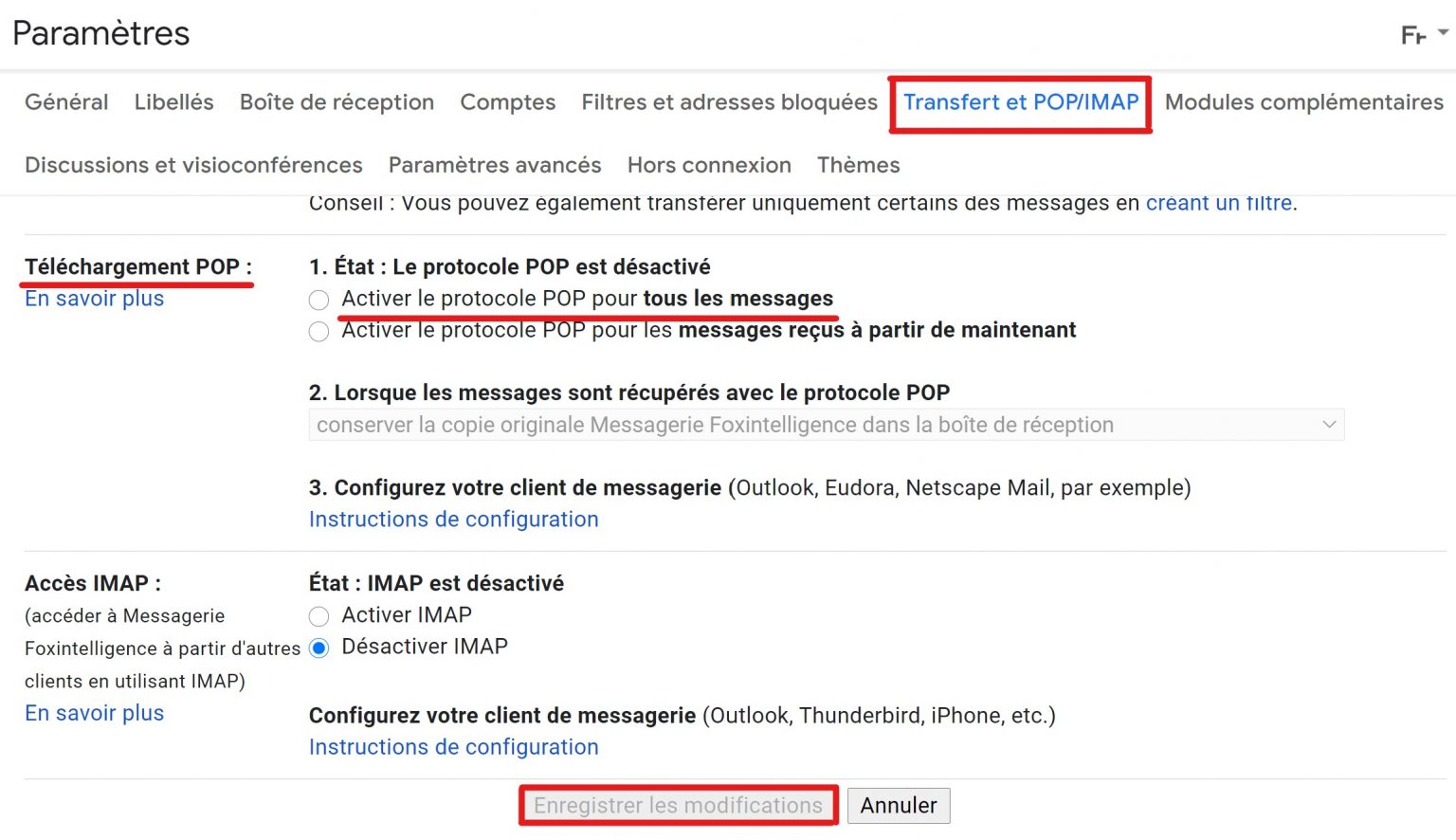 comment activer sa boîte gmail