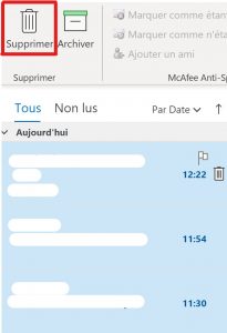 nettoyer sa boite mail hotmail