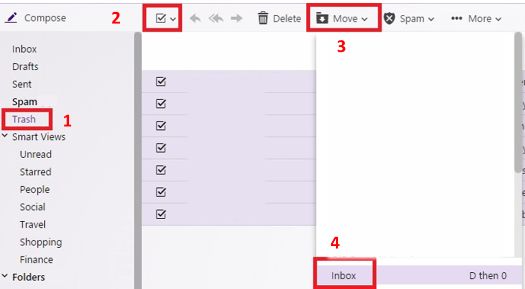 how to retrieve old deleted emails from yahoo mail