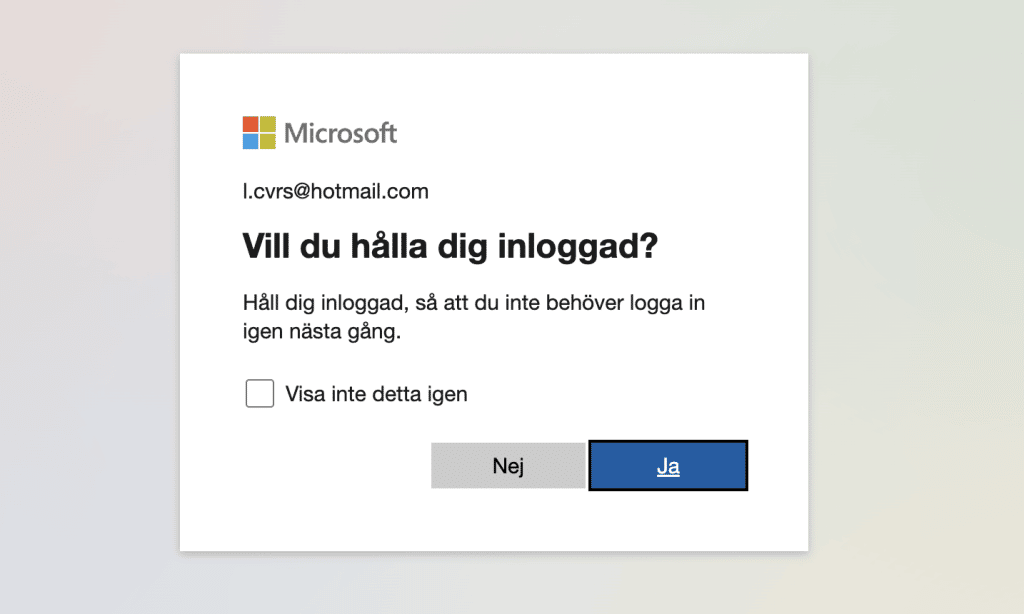 Visa inte detta igen