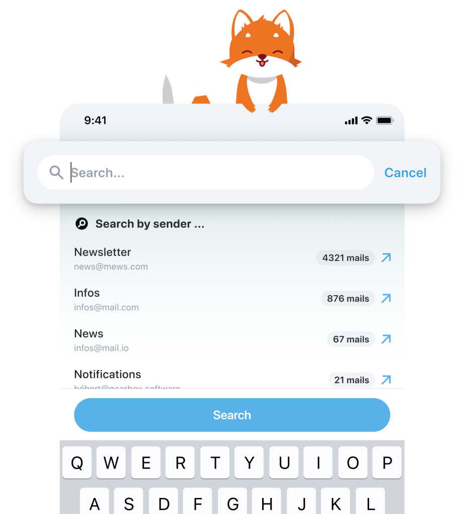 search bar cleanfox